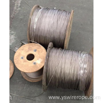 304/316 High Tensile Wire Rope Stainless Steel 7X19